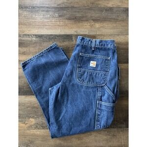 Carhartt Men's Fire Retardant Denim Jeans 38 x 30 RN 14806 Loose Fit